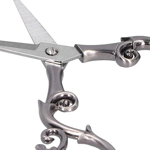 Vintage European Style Sewing Scissors Flower Plum Blossom Scissors Embroidery Stainless Steel Scissors for Tailor Craft Work(SILVER)