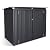 Aoxun 3.3' x 5.6' Metal Storage Shed - Waterproof Outdoor Garbage Can Organizer with Chain Lid, Ideal for Trash Bins, Toys, Garden Tools - Perfect for Garden, Backyard, & Patio Use