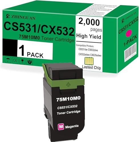 Cartouche de toner CS531 CX532 magenta pour le bureau à la maison