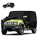 Abdeckung für Suzuki Jimny (3-Türer 1998–2024), Dupont Oxford Abdeckplane für Suzuki Jimny, Vordertür mit Reißverschluss，Vollgarage für Suzuki Jimny Ganzjahresschutz, Wasser und UV Beständig