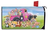 Briarwood Lane Easter Dogs Holiday Humor Magnetic Mailbox Cover Decorated Eggs