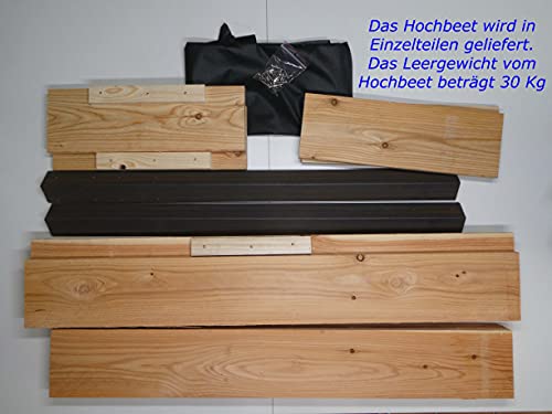 Hochbeet aus Lärchenholz für Terrasse und Garten