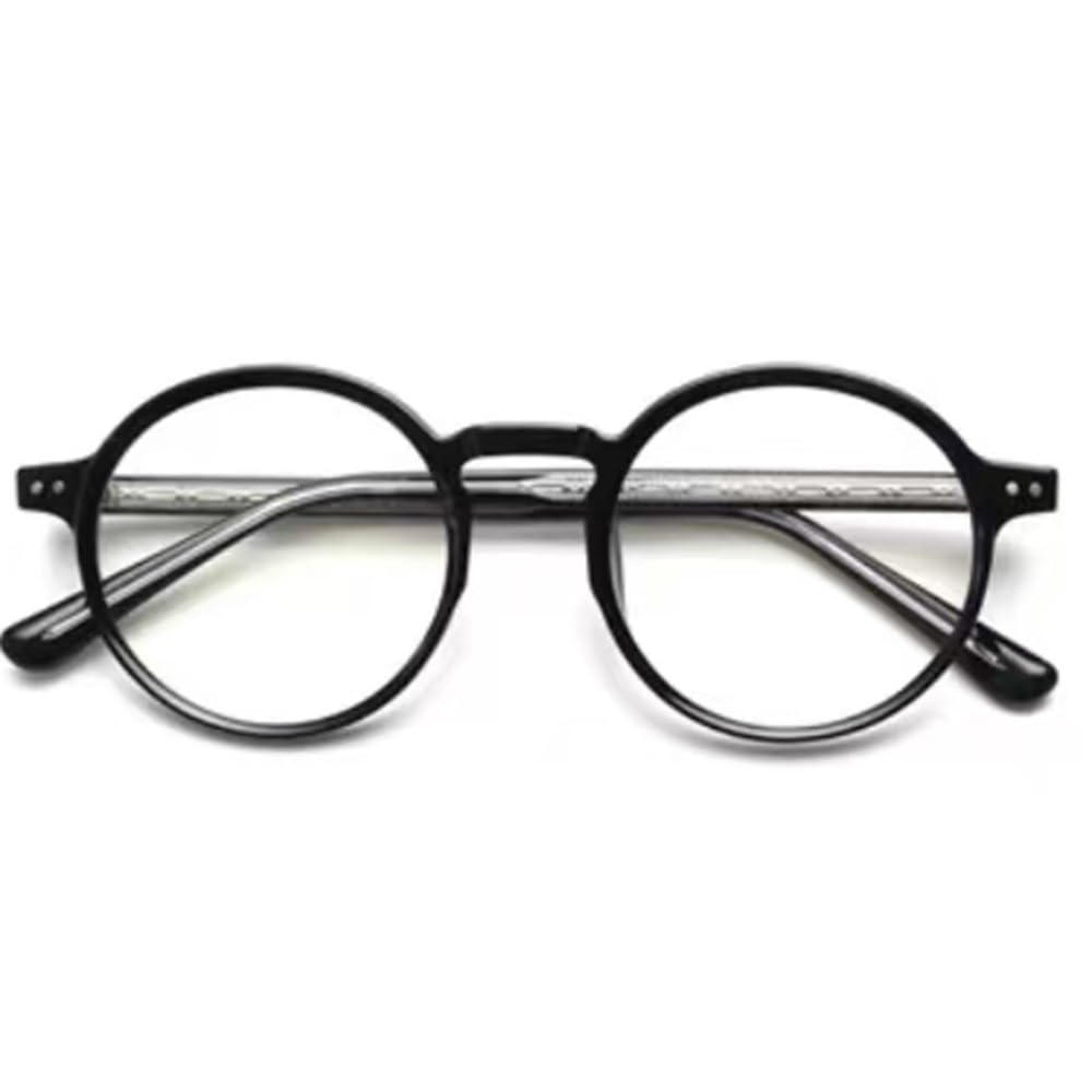 NILZA Gafas De Lectura Redondo 1.5 Gafas De Presbicia para Hombres Femenino Gafas Luz Azul Moda HD Gafas De Ordenador Antifatiga (Color : F, Size : +2.5)
