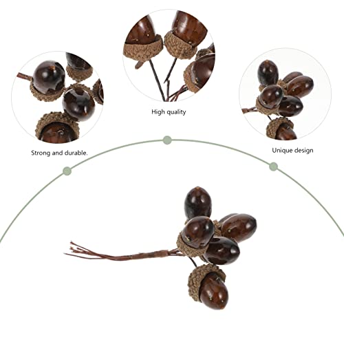 ibasenice 9 Pcs Artificial Pine Nuts Christmas Tree Decoration Berry Decor Simulation Pine Nut Bouquet Christmas Decoration Christmas Pine Cones Photo Prop Artificial Pine Cones Xmas Decor