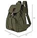 Qyoubi Canvas Fashion Backpacks Purse Casual Outdoor Shopping Daypacks Sports Rucksack Hiking Travel Multipurpose Bag Green