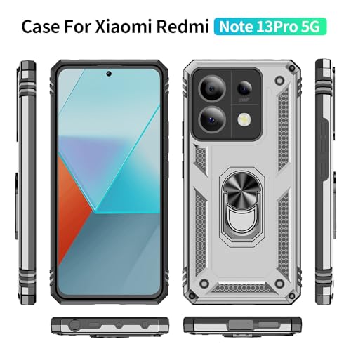 Coque rigide Xiaomi Redmi Note 13 Pro 5G protection premium robuste silver - 5