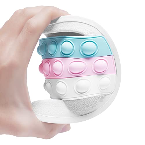 Eashi Pop Slides For Kids, Comfy Boys Girls Sandals, Toddler Slippers For House Shower Beach Arch Support Non-Slip White #TOP4