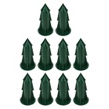 MOBUTOFU 10 Pezzi Picchetto da Giardino per Cimitero in Plastica Verde 4,5