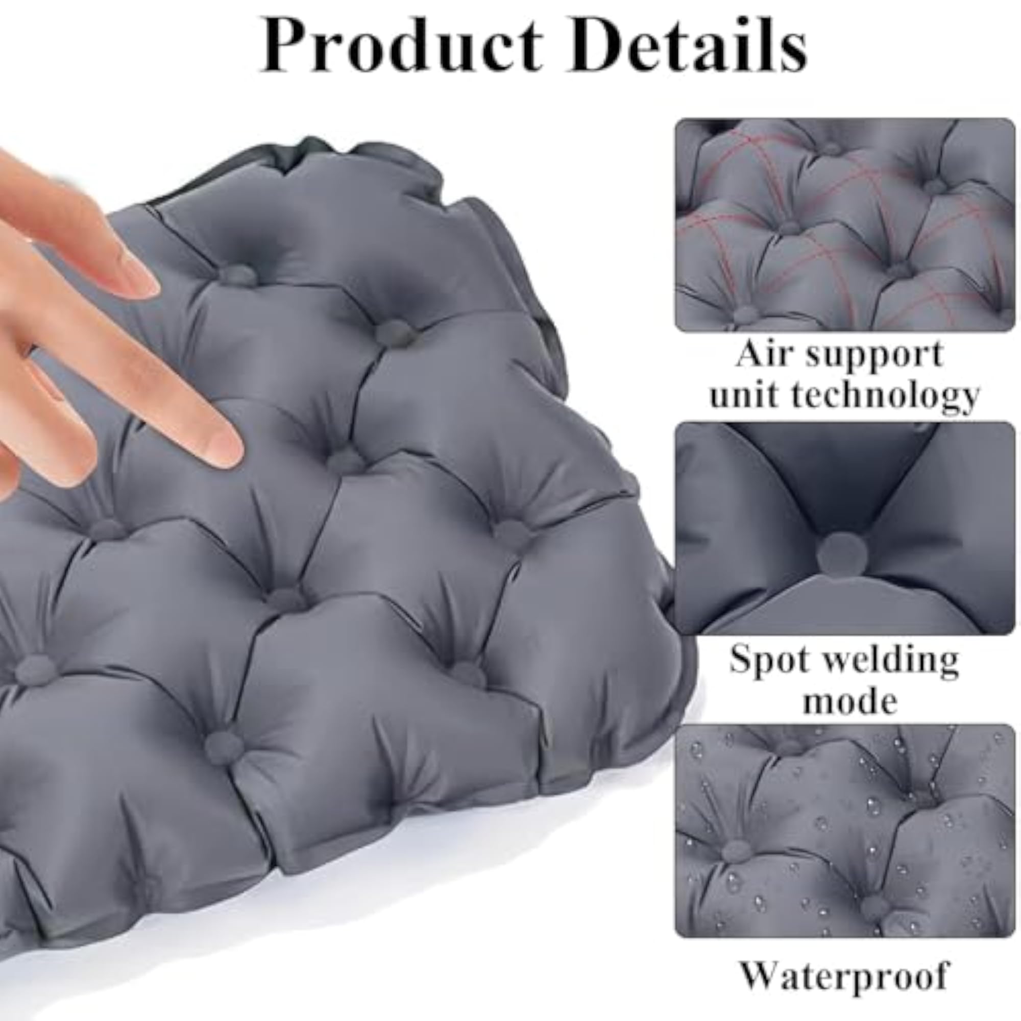 Portable Inflatable Stadium Seat Cushion for Adults