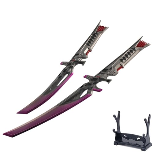 Wonsunte Apex Universal Heirloom Set Death Duet Metall Replik mit Displayständer Gaming Sammlerfigur Schreibtisch Dekoration Geschenk für Gamer und Sammler