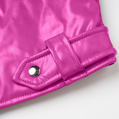 Womens Turtle Neck Faux Leather Jacket Coats for Women Long Sleeve Crop Thick Thermal Winter Fall Jacket 20252