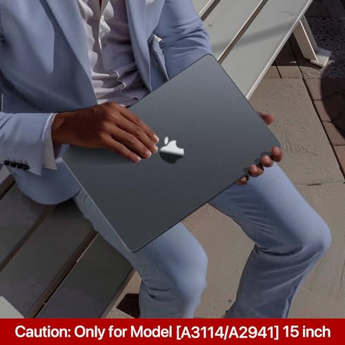 Image of Soonjet for MacBook Air 13 Inch Case M5-M2 2026-2022, Black Hard Shell | Easy to Snap On, Closes Seamlessly, Scratch Resistant, Non-Slip Pads, Includes Keyboard Cover, for A3449 A3240 A3113 A2681