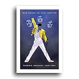 Queen Freddie Mercury - Orignal Minimalist Art Poster Print