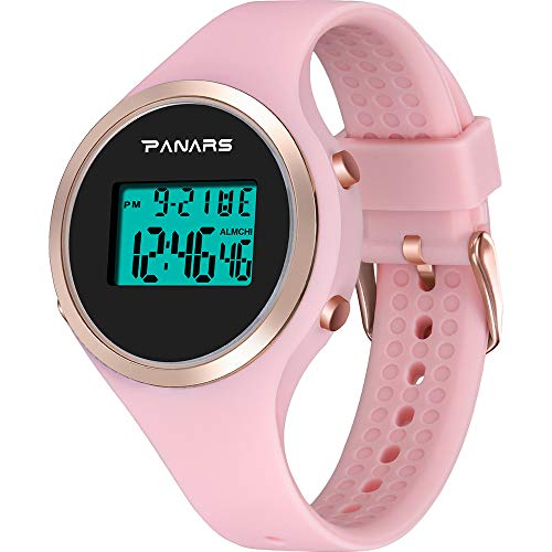Women's Luminous Waterproof Sports Watch, Girls Female Students Electronic Watch Fashion Silicone Belt
