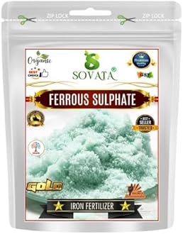 Sovata® Ferrous Sulphate, Powerful Essentail Organic Fertilizer For Overall Healthy And Fast Growth of All Plants. (400 gm),Granule