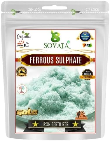 Ferrous Sulphate, Powerful Essentail Organic Fertilizer For Overall Healthy And Fast Growth of All Plants. (400 gm),Granule