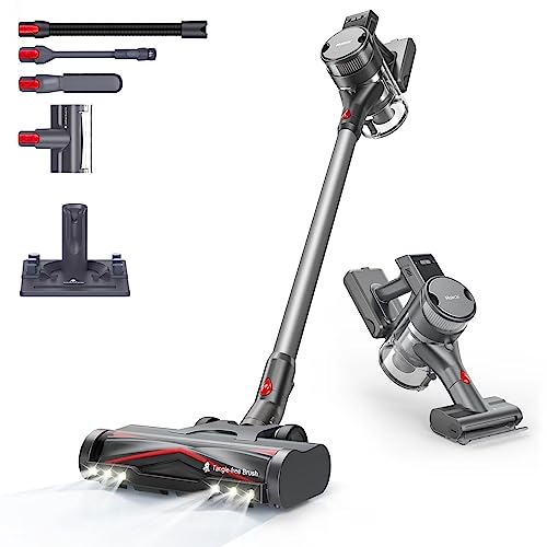 Maircle S3-Mate Cordless Pet Vacuum Cleaner, Stick Vacuum Cleaner Cordles With Zerotangle Brush, Charging Dock, 8 Cyclones, 210Aw Non-Fading Suction For Hard Floor, Dog Hair With Led Headlights #TOP2