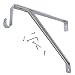 D.H.S. Oval Closet Rod Shelf Bracket - Polished Chrome