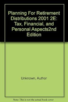 Paperback 2001 Planning for Retirement Distributions Book