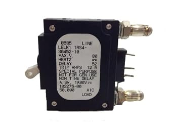 AIRPAX LELK1-1RS4-30452-10 10A, 1POLE, 80VDC, Circuit Breaker