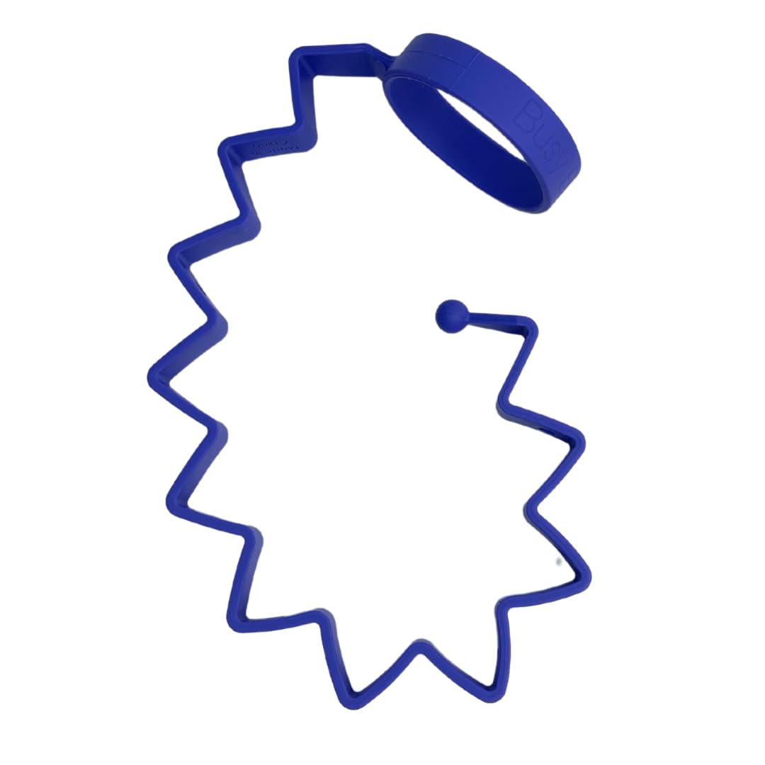 Busy Baby Bottle Bungee - Sippy Cup Strap - Keeps Bottles and Sippy Cups Off The Floor - Food Grade Silicone - Dishwasher Safe (Violet)