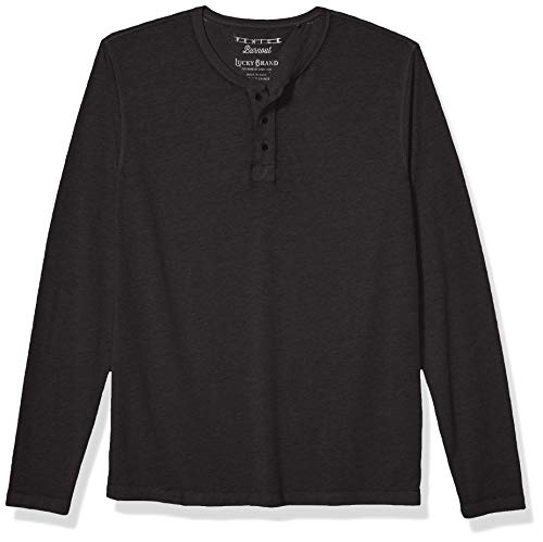 Lucky Brand Men's Venice Burnout Henley Shirt