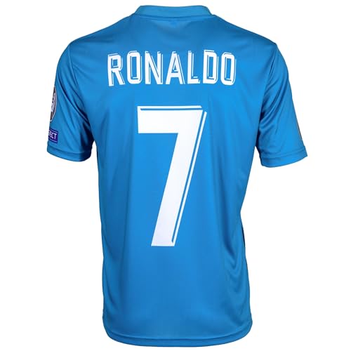 Heim Trikot Madrid Ronaldo #7 Nostalgische Trikots Football Fußball Trikot Erwachsenengrößen(S Ronaldo)