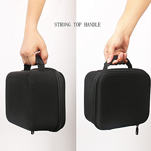 Case For Walker's Razor Slim Electronic Muff Storage Holder For Howard Leight Protection For Honeywell Impact Sport Sound Amplification Shooting Earmuff And Safety Glasses For Awesafe,Black-Box Only #TOP4