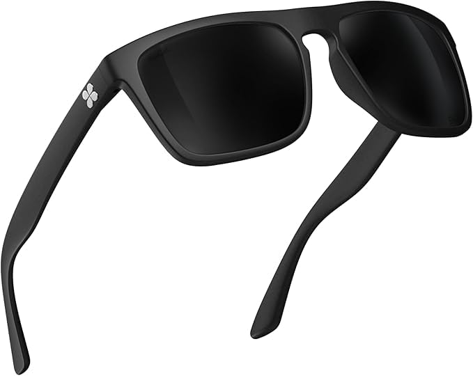Sungod Renegades™ Sunglasses - Lightweight Eyewear with UV400 Protection Frame, Black