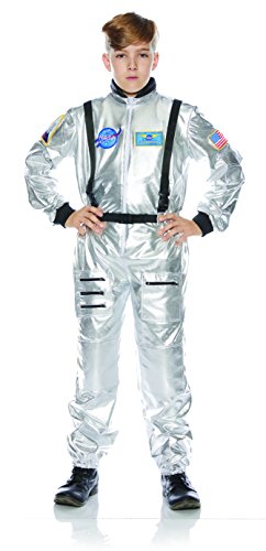 Disfraz infantil de astronauta plateado miniatura 1