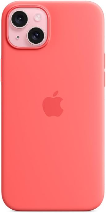 Silicone Case with MagSafe for Apple iPhone 15 Plus - Guava