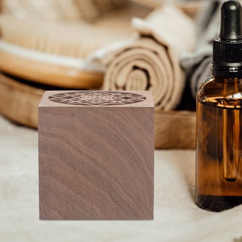 Difusor aromático eléctrico de madera en forma de cubo miniatura 7