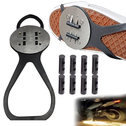 Motorcycles, bicycle flint pads, skateboard accessories, bicycle friction spark tool pads, foot brake sparks, foot pressure sliders, riding shoe covers (1*Shoe Cover + 8*Flint Pad)