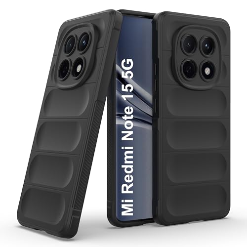 Image of Zapcase Back Case Cover for Redmi Note 15 5G | Compatible for Redmi Note 15 5G Back Cover | Liquid Silicon Magic Case with Camera Protection | Black