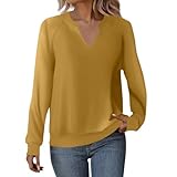 uwdiohq felpe oversize da donna in tinta unita, con risvolto, casual e larghe, coperta personalizzata scritta (mint green, l) sport felpa senza cappuccio di pile fiori natale collo alto termica