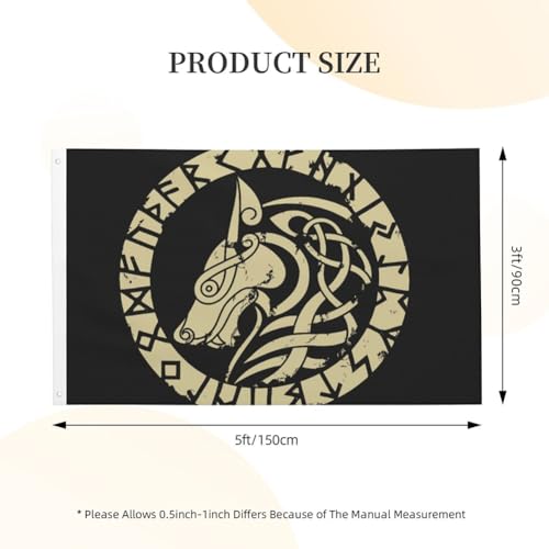 Bannière Viking Loup : résolvez le manque d'originalité de vos murs - 7