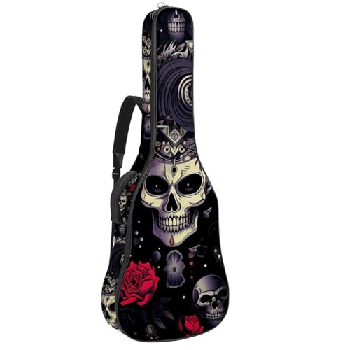 Sac pour guitare acoustique imperméable grand format style punk multicolore