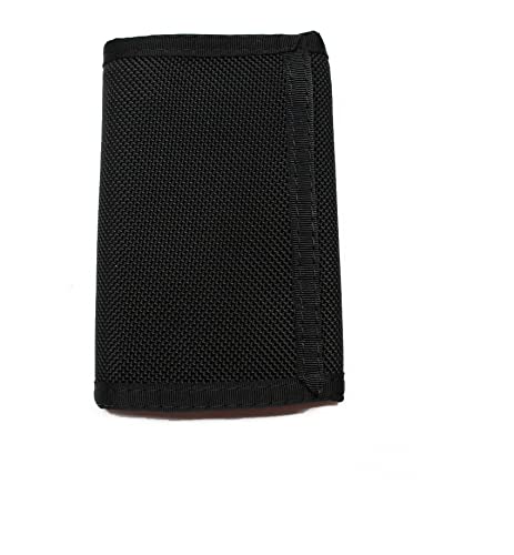 Sprocket Men's Ballistic Nylon Trifold Wallet w/Zippered Pockets and ID Window - Black4