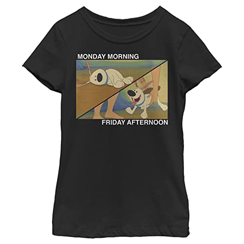 T-shirt Princesses Disney fille pour l'école du lundi au vendredi