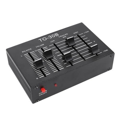 Ecualizador EBTOOLS de 3 bandas, preamplificador estéreo con control de volumen y balance de canales miniatura 7