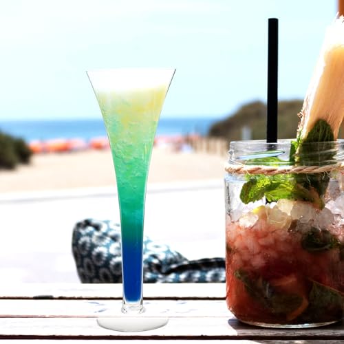 Copa de cóctel de vidrio de 290ml con diseño moderno para fiestas 6