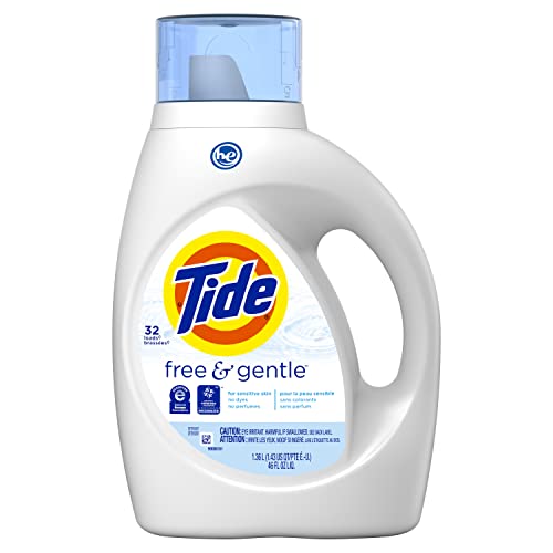 Tide Free & Gentle Liquid Laundry Detergent, 32 loads 46 fl oz