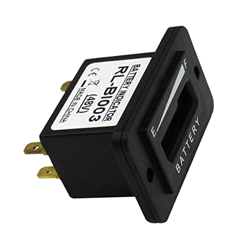 Outanaya 1Pc LED Voltage Indicator Battery Capacity Tester for Golf Cart Durable and Materials LED Display for Accurate Battery Level Monitoring