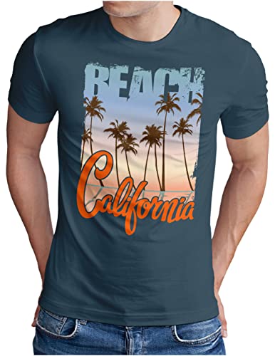 T-shirt surf California badge vintage en denim coton disponible de S à 5XL