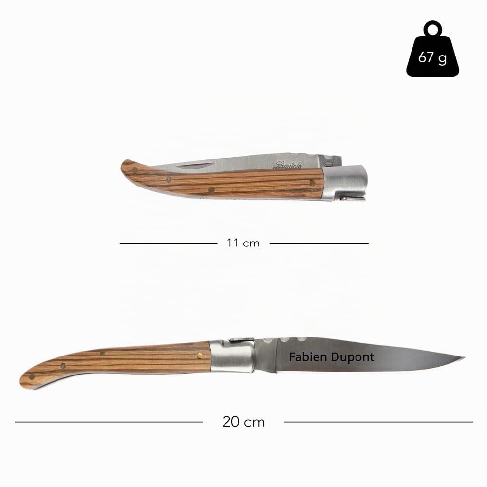 Coffret couteaux personnalisés gravés – Couteau de poche et sommelier en bois et métal – Coffret cadeau 2 pièces personnalisables
