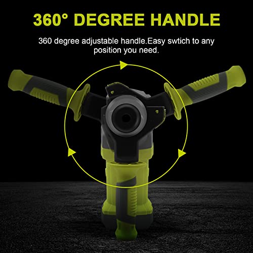 DEWINNER Schnurgebundener, robuster Bohrhammer mit Vibrationssteuerung und Sicherheitskupplung, 1-1/4 Zoll SDS-Plus 13… – Bild 6