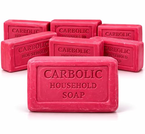 Carbolic Soap - Confezione da 6 saponette da 125 g, antibatterico, antimicotico e antisettico tradizionale, per mani, pelle e uso domestico