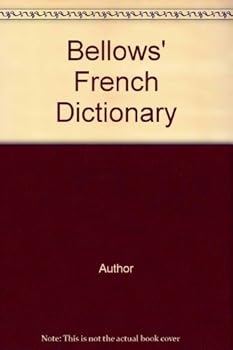 Hardcover Bellows' French Dictionary Book