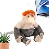 Genérico Mono Proboscis en decoración de dormitorio de colección de animales realistas y confortables | Animal en Mono en – para adolescentes, adultos, familia, niños y niñas
