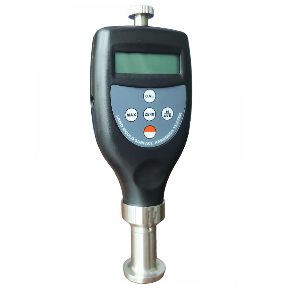 Digital Sand Mould Surface Hardness Tester Wet Mold Surface Hardness Gauge with Stroke 2.50mm Load 980g Unit HB for Fine Coarse Sand Mold Core in Manual Mechanical Low Medium Pressure